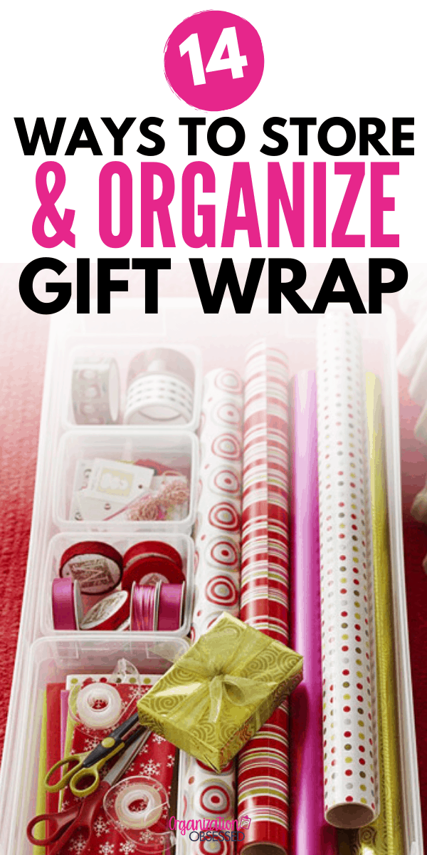 14 Wrapping Paper Storage & Organization Ideas - Organization Obsessed