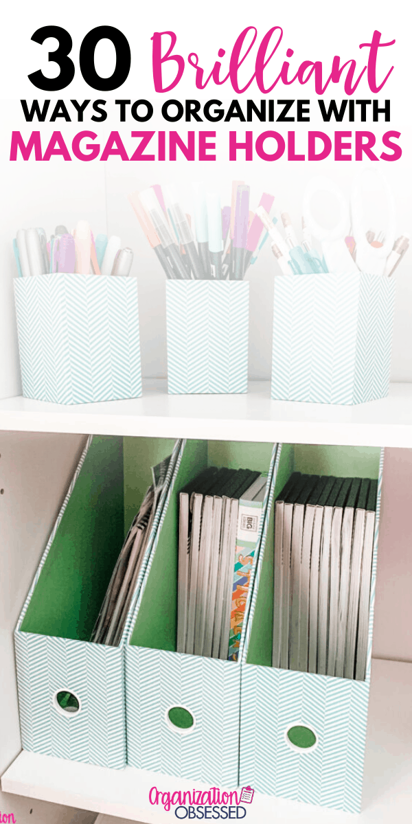 30 Clever Ways to Organize With Magazine Holders - Organization Obsessed