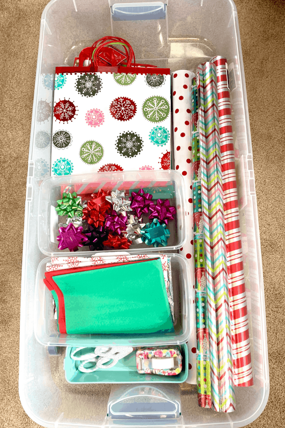 How to Organize Wrapping Paper - 15 Gift Wrap Organization Ideas