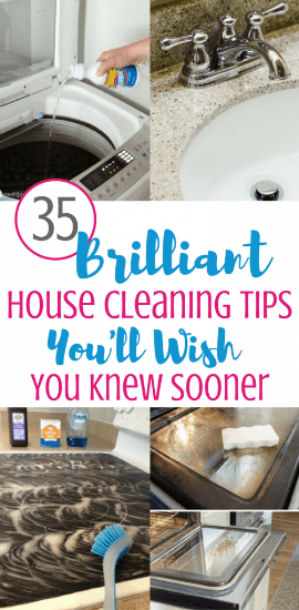 35 Brilliant House Cleaning Tips 2 Organization Obsessed