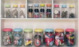 Mason Jar Organization for your Craft Room - Creative Ramblings