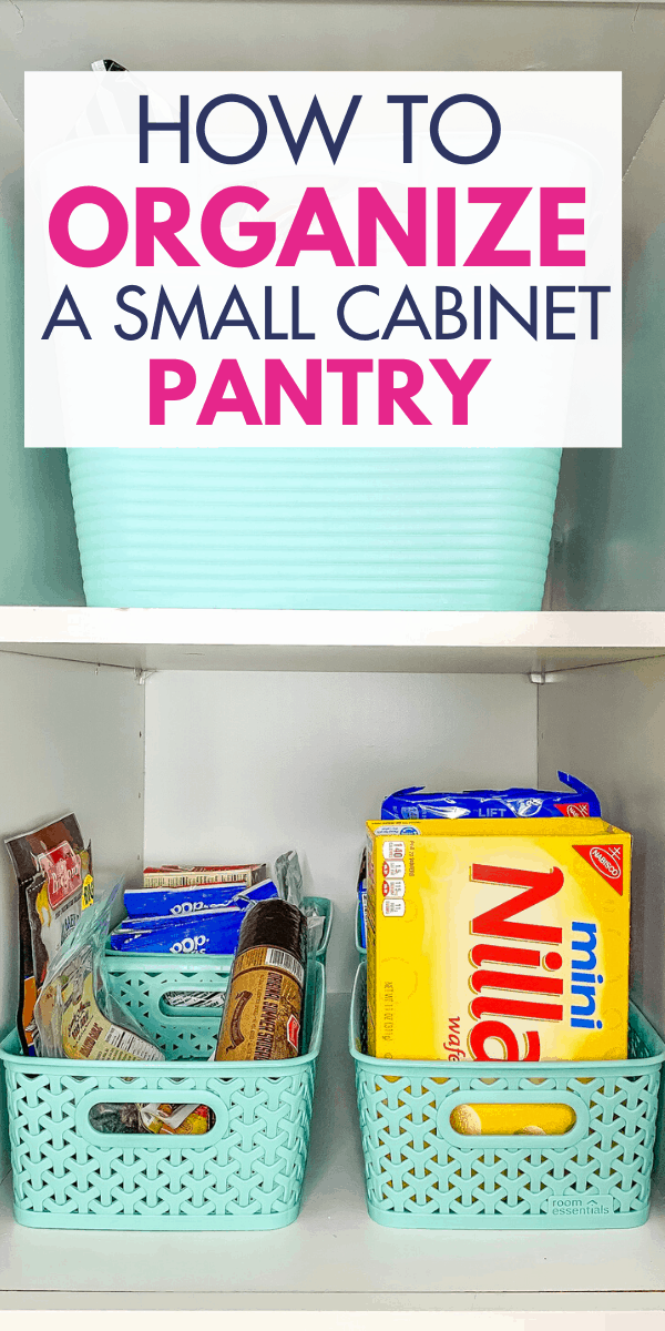 Organizing a Small Pantry Cabinet - Organization Obsessed