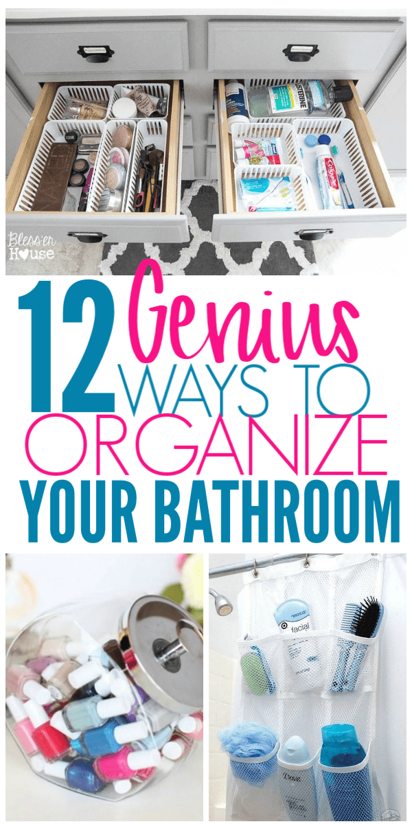 12 Brilliant Ways to Organize Your Bathroom - Organization Obsessed