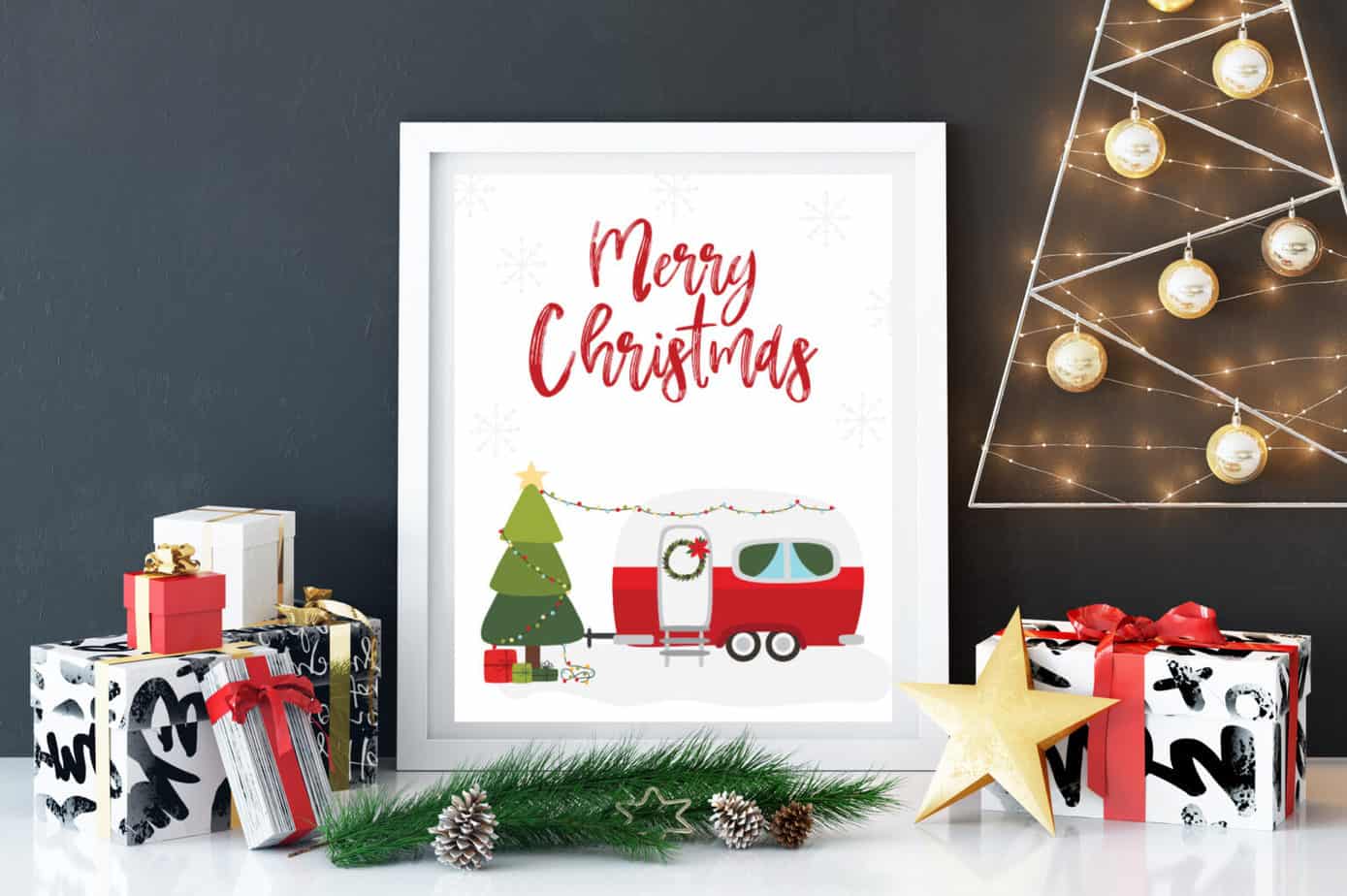 Christmas Camper Printable - Organization Obsessed