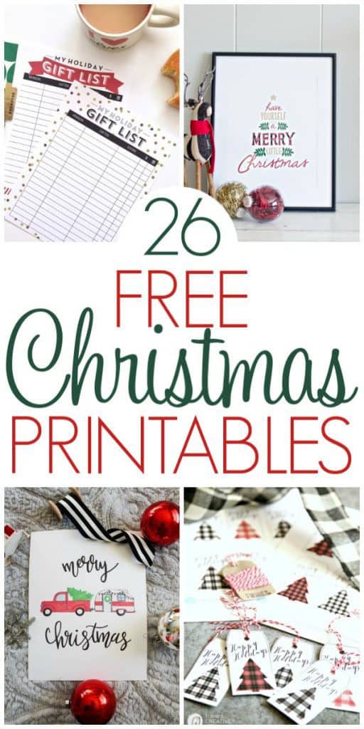 Free Christmas Printables - Organization Obsessed