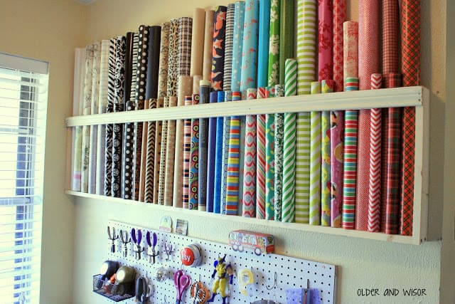 How to Store Wrapping Paper, Ribbon, and Bows