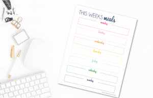 Free Meal Planner Printable - Organization Obsessed