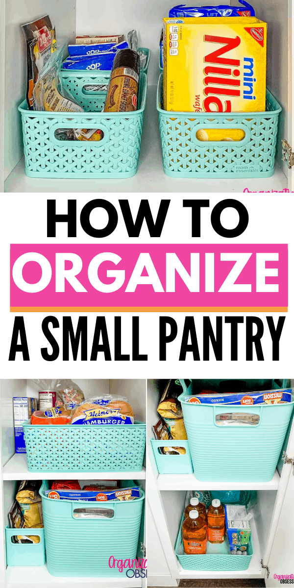 Organizing A Small Pantry Cabinet - Organization Obsessed