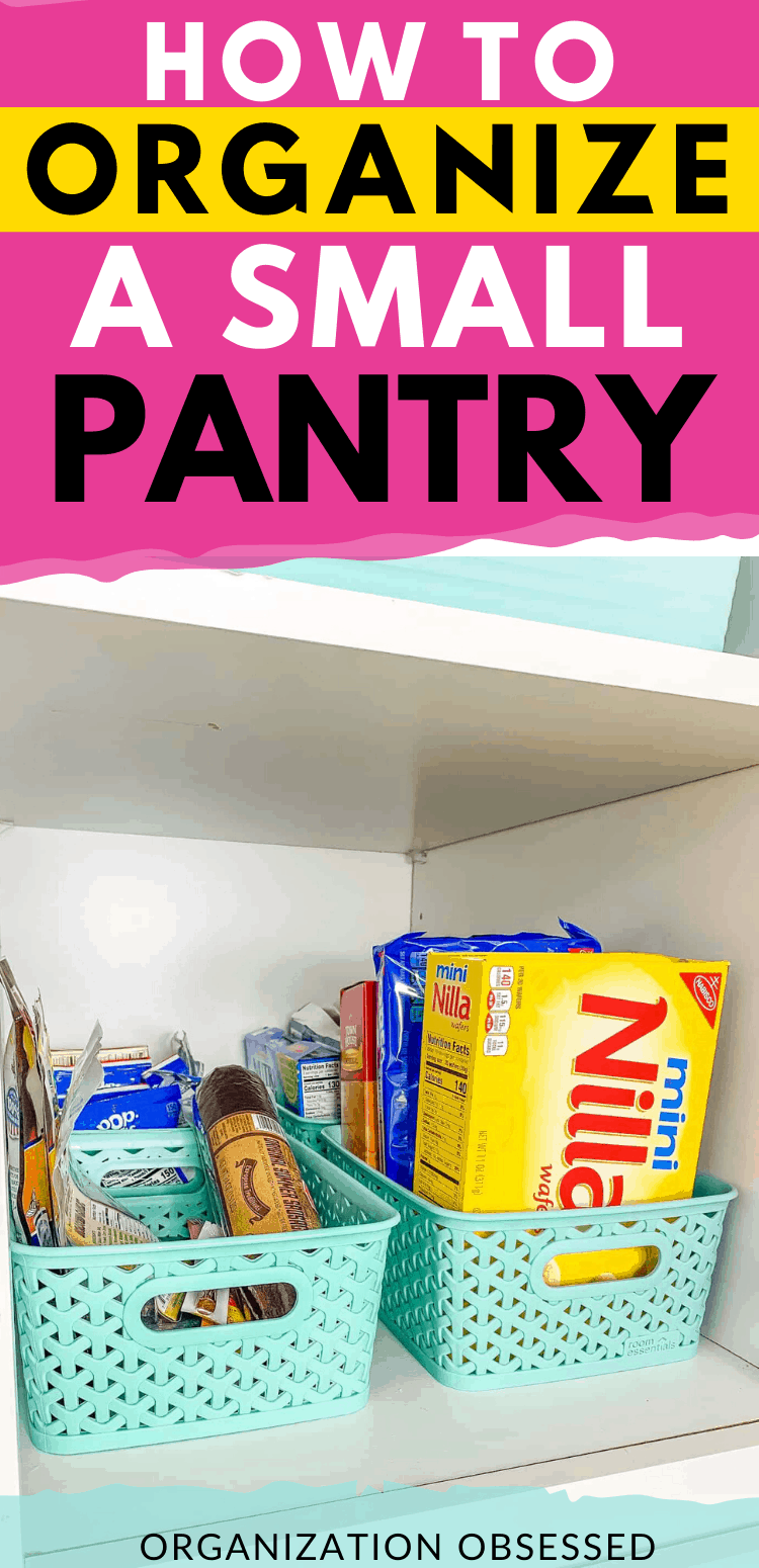 Organizing a Small Pantry Cabinet - Organization Obsessed