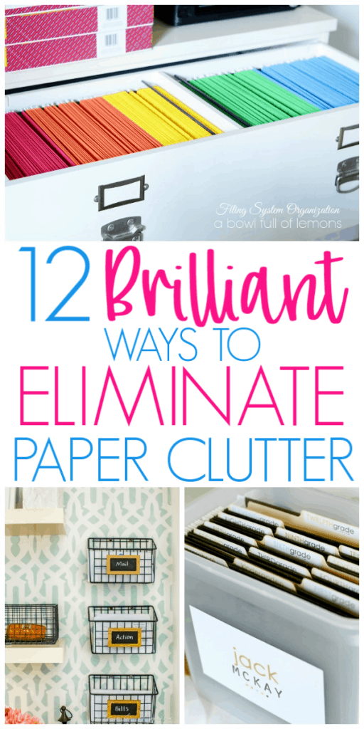 12 Genius Ways To Banish Paper Clutter - Organization Obsessed