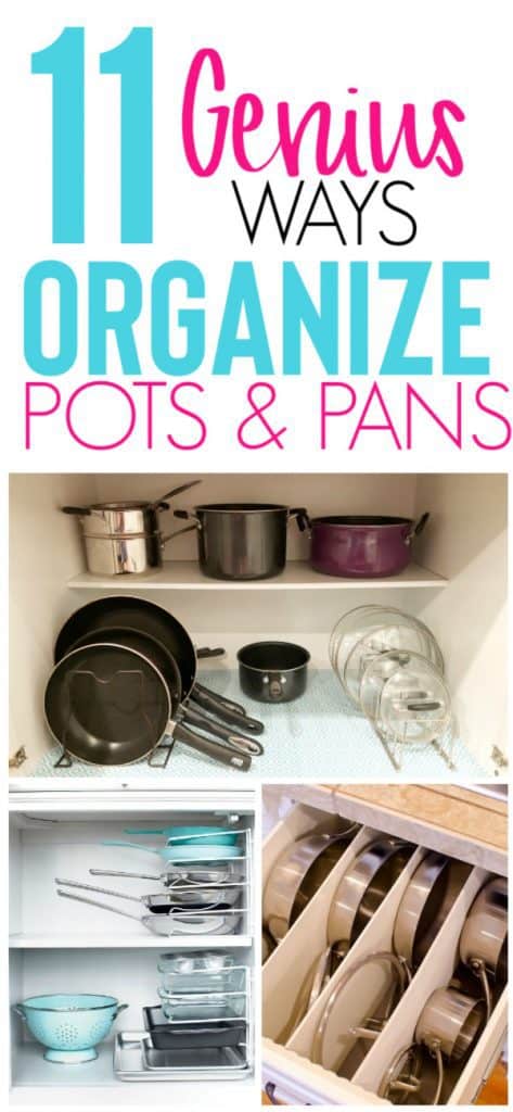 How to organize pot lids, easy! - Green With Decor