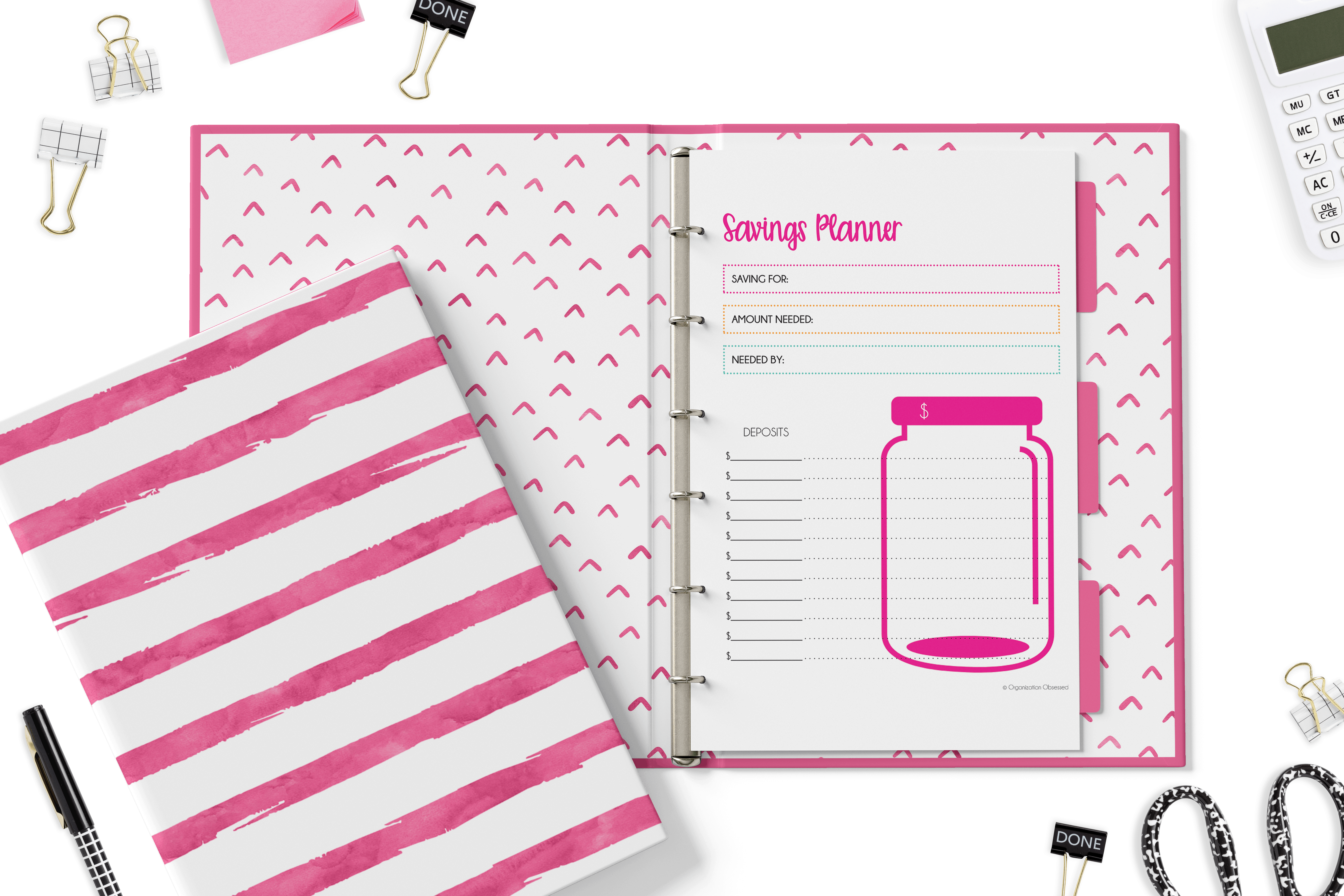 Download Savings Planner Mockup Organization Obsessed