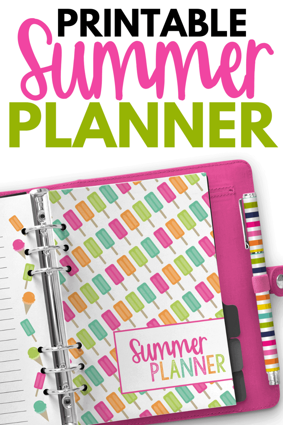 Free Summer Planner Printable - Organization Obsessed