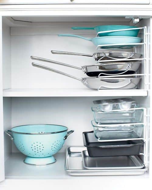 10 Awesome Tips for Organizing Pots and Pans- A Cultivated Nest