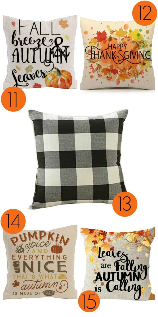 fall throw pillows