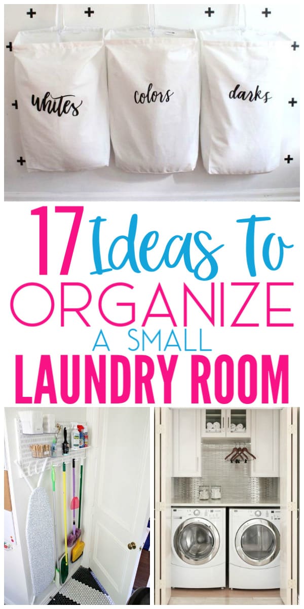 small laundry room organization