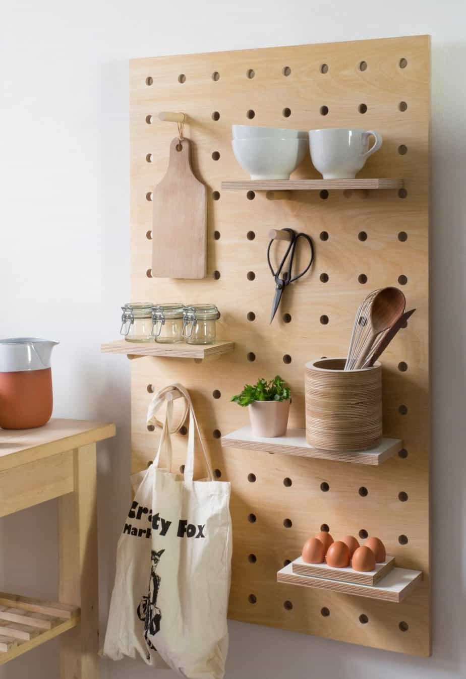 10 Pegboard Organization Ideas Organization Obsessed   Un Rangement En Bois 5425901 1405x2048 